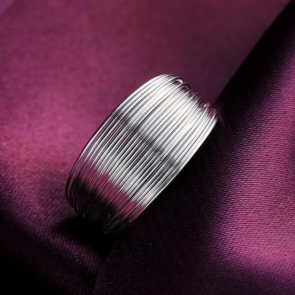 ❤️ 925 Sterling Silver Bracelet Earrings Necklace And Ring Adjustable Set Drop - Picture 11 of 12